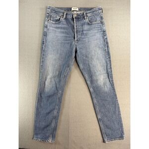 AGOLDE Nico Jeans Womens 31 Medium Wash Blue High Rise Skinny Stretch Denim